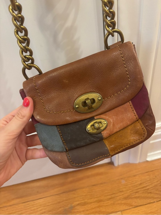 Fossil Handbags - Fossil Multicolor Patchwork crossbody bag
